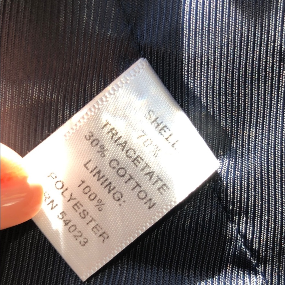 Banana Republic navy blazer with belt loops - Picture 4 of 7